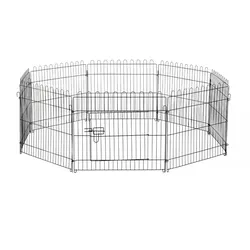 PawHut Welpenauslauf Welpenzaun Laufstall Freilaufgehege Welpengitter 5 Maßen (Maße: 71x61cm)