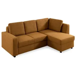 Ecksofa Multiflex Plus Stoff Gelb Mustard