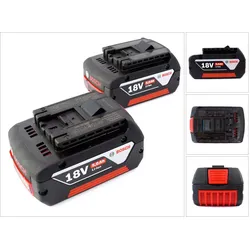Bosch Professional, Werkzeugakku + Ladegerät, Akku Set (18 V)