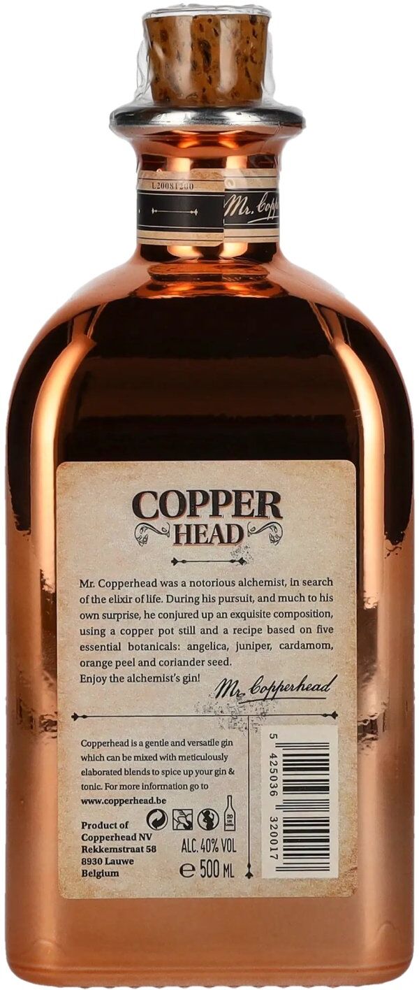 Copperhead Gin Copperhead Original London Dry Gin 40% Vol. 0,5l