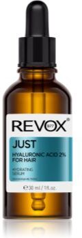 Revox B77 JUST Hyaluronic Acid 2% for Hair sérum hidratante para cabelo e couro cabeludo 30 ml. JUST Hyaluronic Acid 2% for Hair
