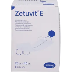Zetuvit E Saugkompressen Steril 20x40 cm 5 ST