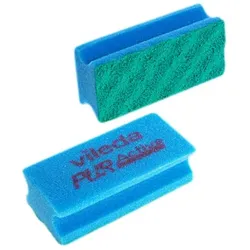 Putzschwamm Vileda Pur Active blau gründliches Reinigen ohne zu kratzen, 14x6,3 cm