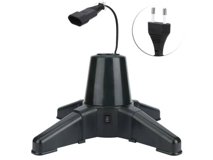 1 Support de sapin rotatif 360 degrés étagère intégrée 3 modes plastique résistant maison .