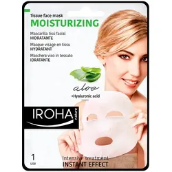 Iroha Nature Moisturizing Tissue Face Mask Aloe Vera 1 Einheit