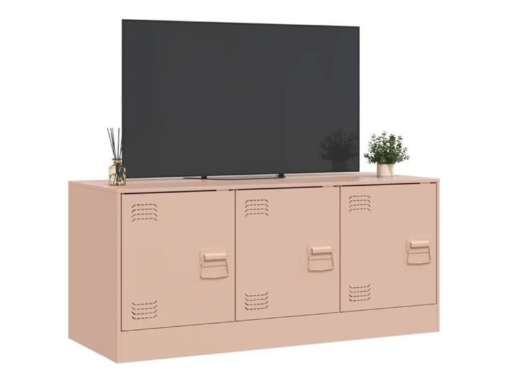 NEUF Armoire TV - Rose - Meuble TV - TABLE TV - rose 99x39x44 cm - acier TT4637