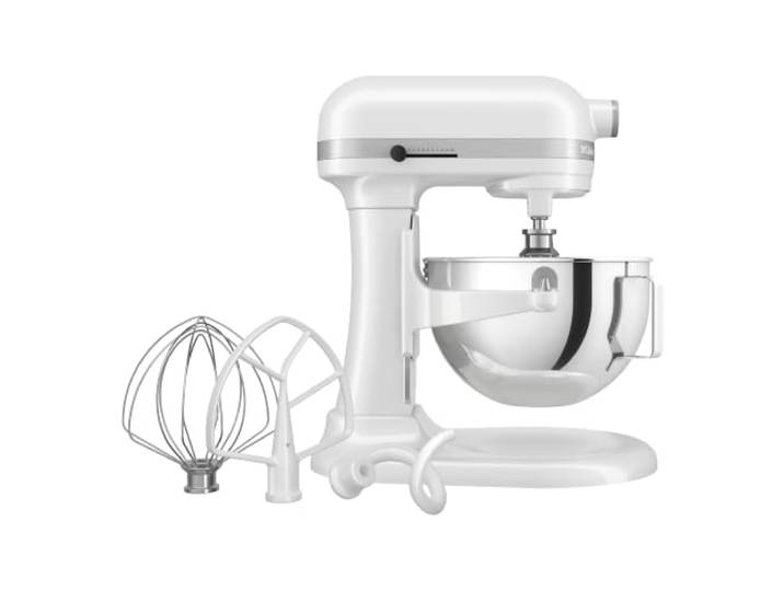 KitchenAid Robot Pâtissier Heavy Duty 5.2L\, Corps & Engrenages Tout Métal\, 11 Vitesses\, Flex Edge\, 67 Points de Contact\, Blanc