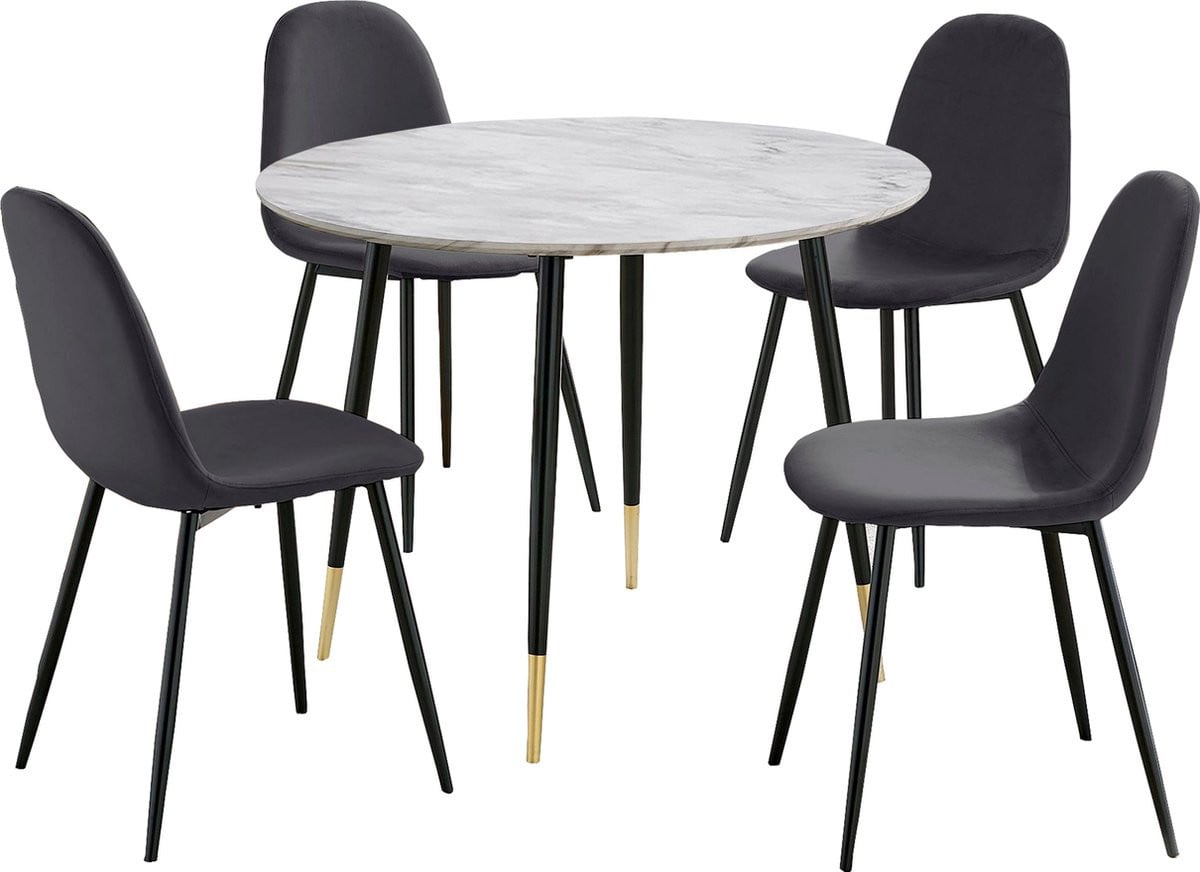 Notio Living Monza Eetset Antraciet - 100 cm