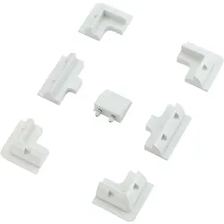 VOLTIMA 7-teiliges kurzes Befestigungs-Komplettset für Solarinstallation (Weiss)...