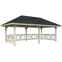 Palmako Pavillon Bianca 16,6 m2 Set 107 naturbelassen