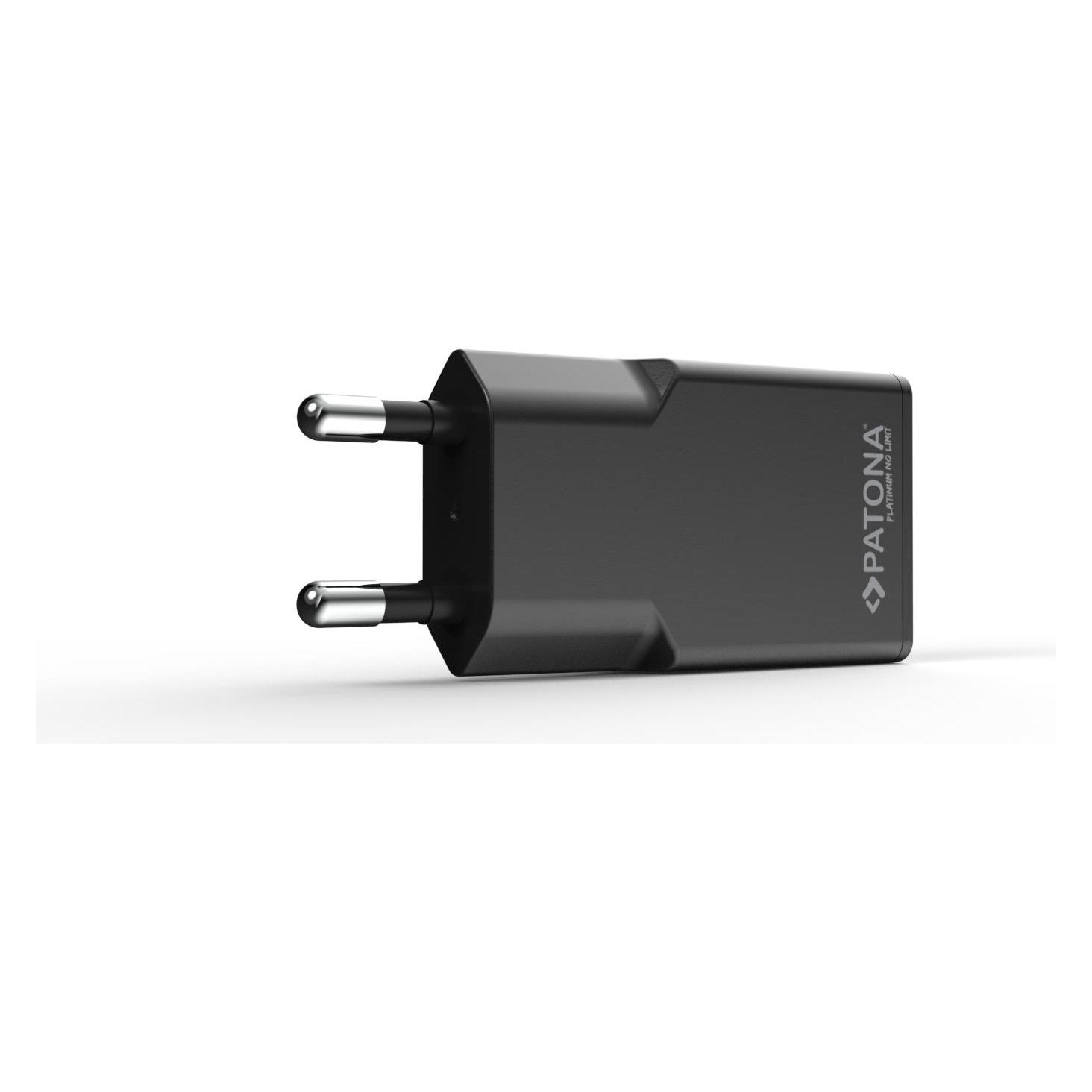 Patona GaN Flat PD 20W USB-C Black (20 W, 1 Port) (2594)