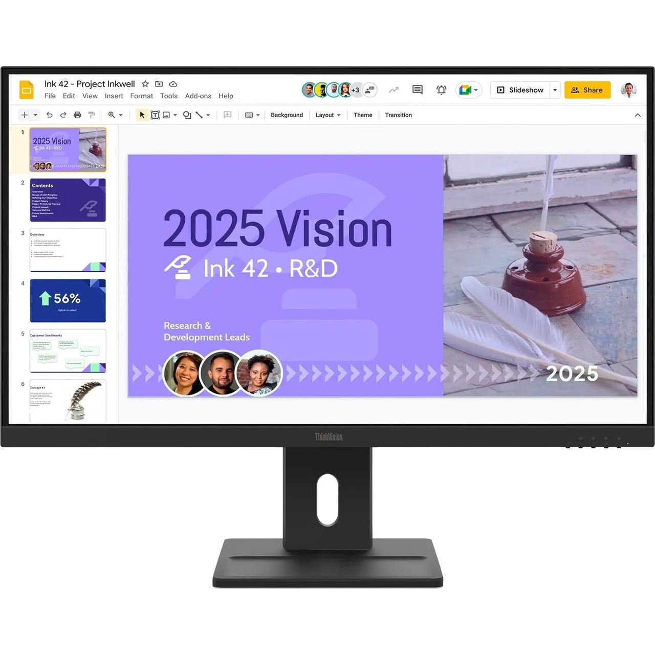 27" (68,58cm) Lenovo ThinkVision E27q-40 schwarz 2560x1440 1x DisplayPort 1.2 / 2x HDMI 2.1