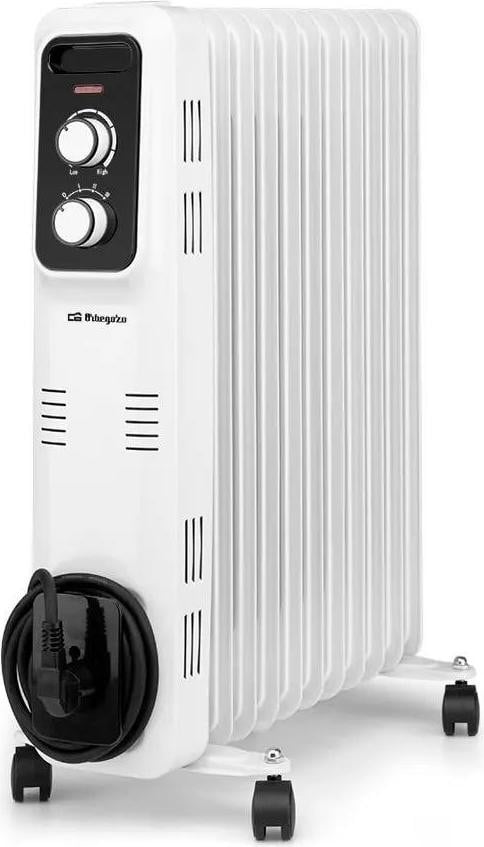 Orbegozo RL 2500 elektrische olie-radiator, 2500 W, wit, draaibaar