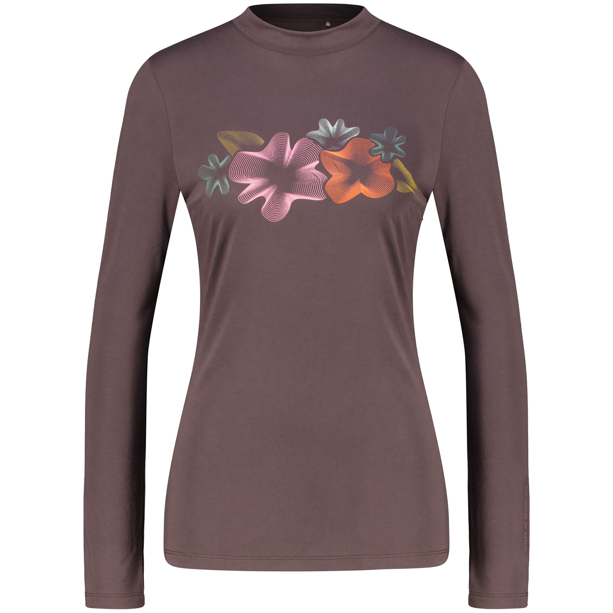 Bergzeit Basics Meru Lidköping Damen Longsleeves braun Größe S Lifestyle Hautfreundlich