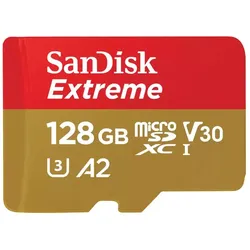 MicroSDXC Speicherkarte 128 GB Class 3 (U3) Klasse 10 Extreme A2 