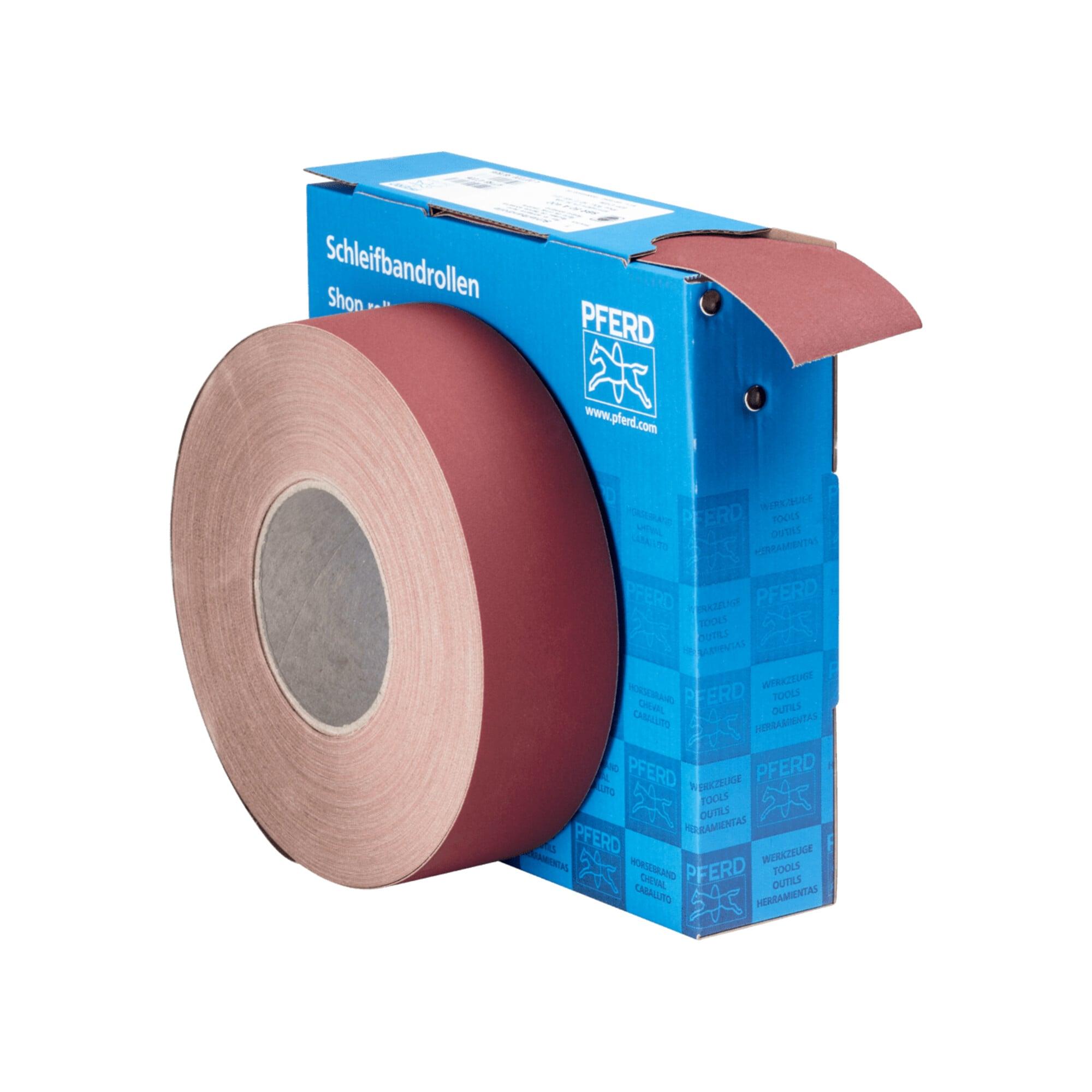 PFERD TOOLS Korund Schleifbandrolle Gewebe SBR Breite 50mmxLänge 50m A400 für universelle Anwendung (45016240)