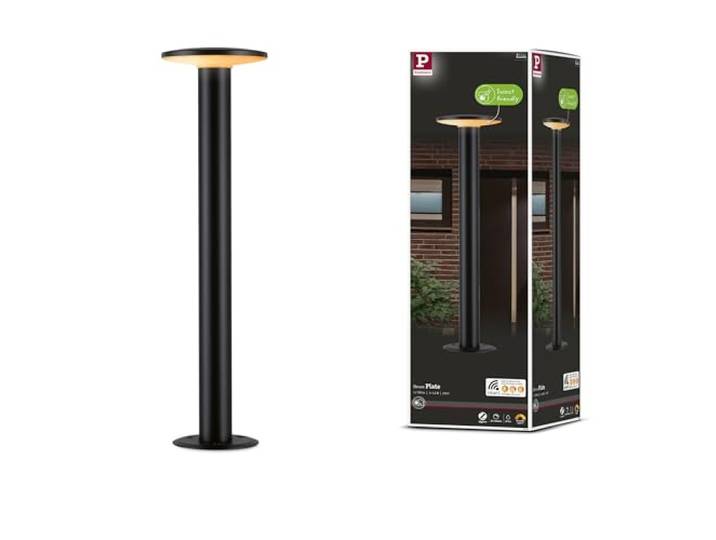 Paulmann 94755 luminaire d'extérieur LED borne lum. Smart Home Zigbee Plate respect. insectes IP44 600mm Tunable Warm 280lm 230V gradable Anthr. Métal