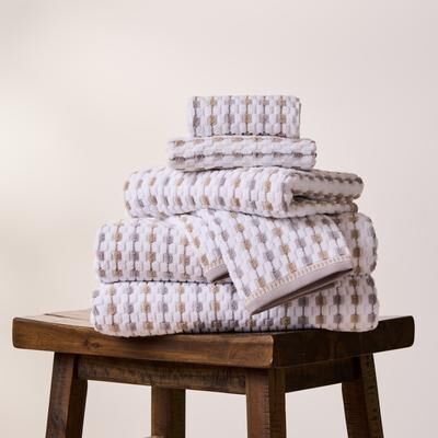 Caro Home Devon Six Piece 100% Cotton Bath Towel Set
