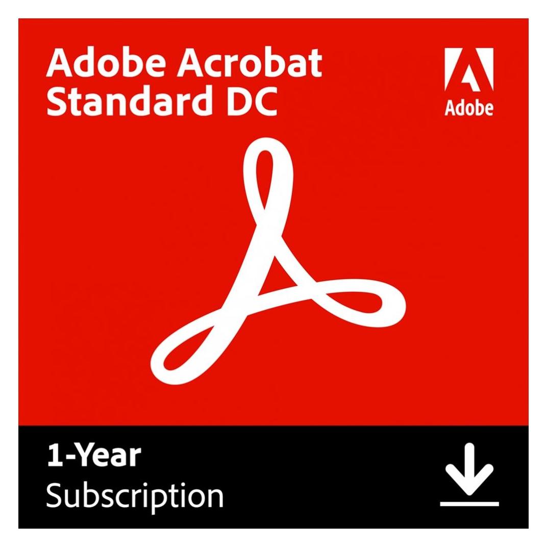 Adobe Acrobat Standard Document Cloud | Download & Produktschlüssel (1 User, 1 Geräte/User, 12 Monate) (65310681)