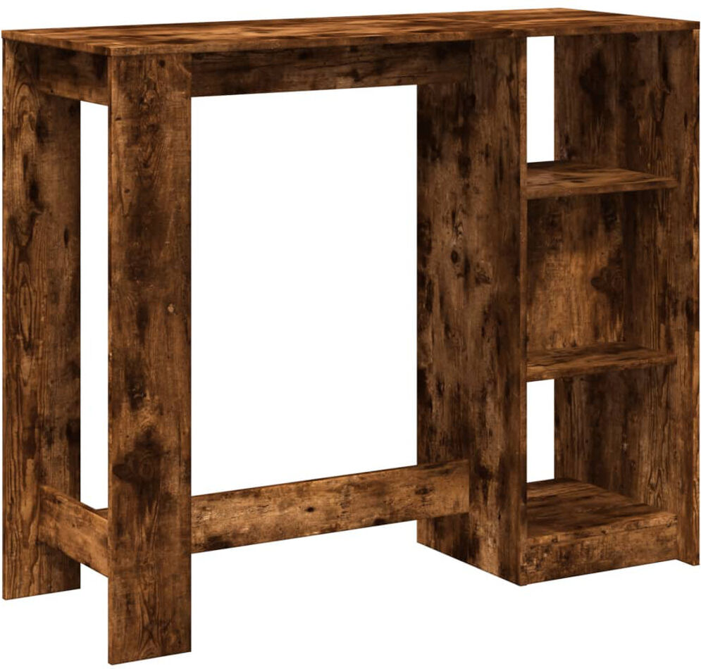 DEvidaxl 36-9 Rectangular Dining Table Smoked oak