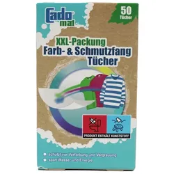 Farb- und Schmutzfangtücher Cado mat Color XXL 50 Tücher Schützt 2-fach-aktiv vor Vergrauungen und Verfärbungen