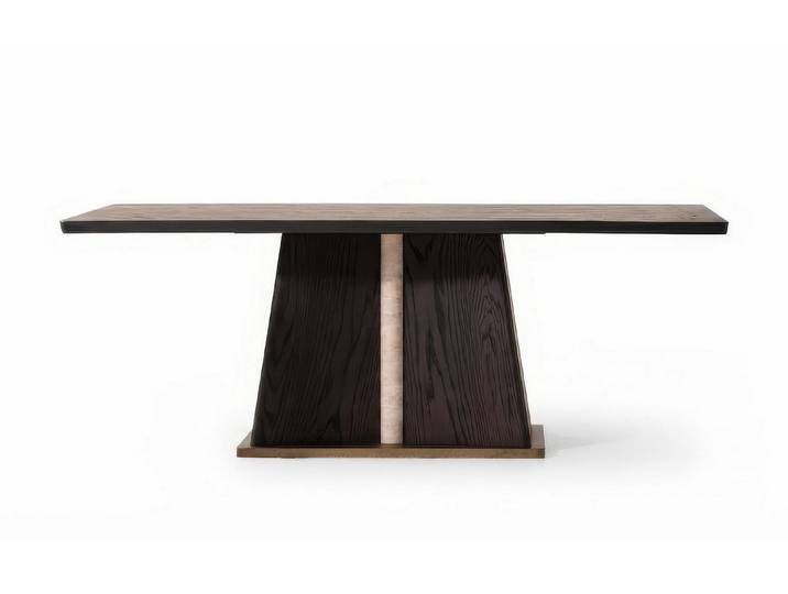 JVmoebel Säulen-Esstisch Esstisch Modern Schwarz Luxus Design Kuechentisch Holztisch