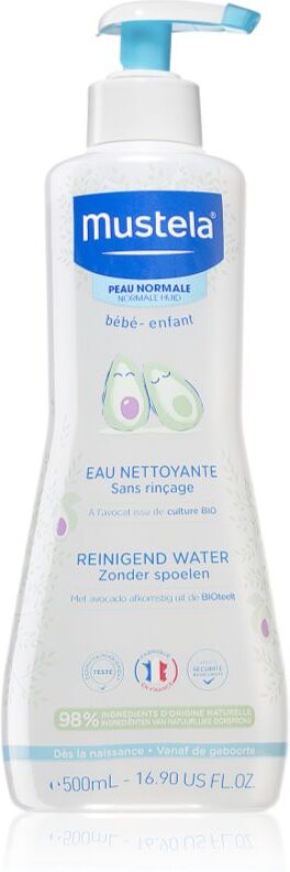 Mustela Bébé No Rinse Cleansing Water Rensevand til børn fra fødslen 500 ml