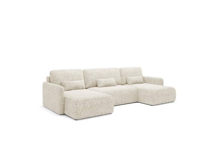 Petits-meubles Panoramasofa Lazare 4 Sitzplätze Weiß, Holz, 290x86x148 cm, Wohnzimmer, Sofas & Couches, Sofas, Bigsofas