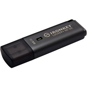 Kingston USB-Stick IronKey Locker+ 50 G2, 64 GB, bis 145 MB/s, mit Verschlüsselung, USB 3.0