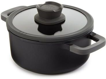 BergHOFF Leo Stone+ Non-stick Ceramic Stockpot With Glass Lid, Recycled Cast Aluminum