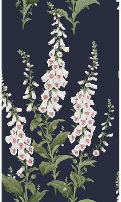 Graham & Brown Foxglove Midnight Wallpaper
