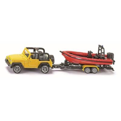 Siku 1658 Jeep mit Boot