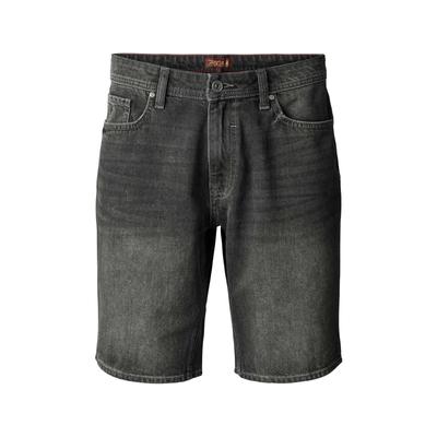 Shorts MCS "MCS Shorts MCClyde", Herren, Gr. S, Normalgrößen, grau (schwarz), Obermaterial: 100% Baumwolle, Hosen Shorts