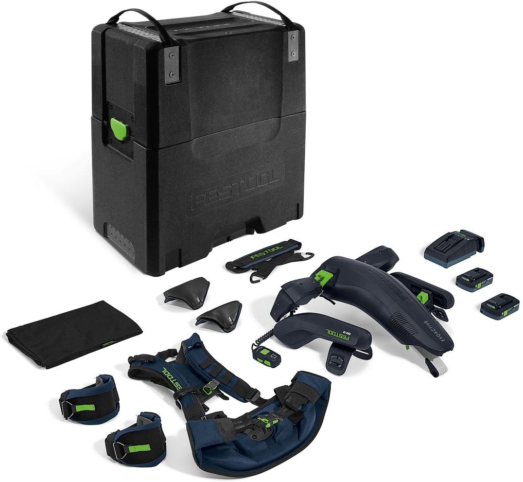 Exosquelette 18 V ExoActive EXO 18 HPC 4,0 I-Plus + 2 batteries 4 Ah + chargeur + coffret FESTOOL 577339