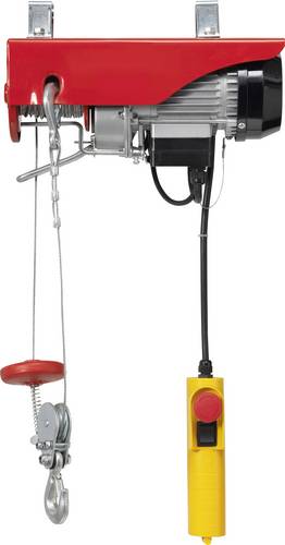 TOOLCRAFT 1550315 Elektrischer Seilhebezug Tragfähigkeit (mit Umlenkrolle) 250kg Tragfähigkeit (ohne Umlenkrolle) 125kg