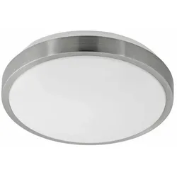 EGLO Competa 1 rund 24.5cm Wand-/Deckenleuchte nickel/weiß