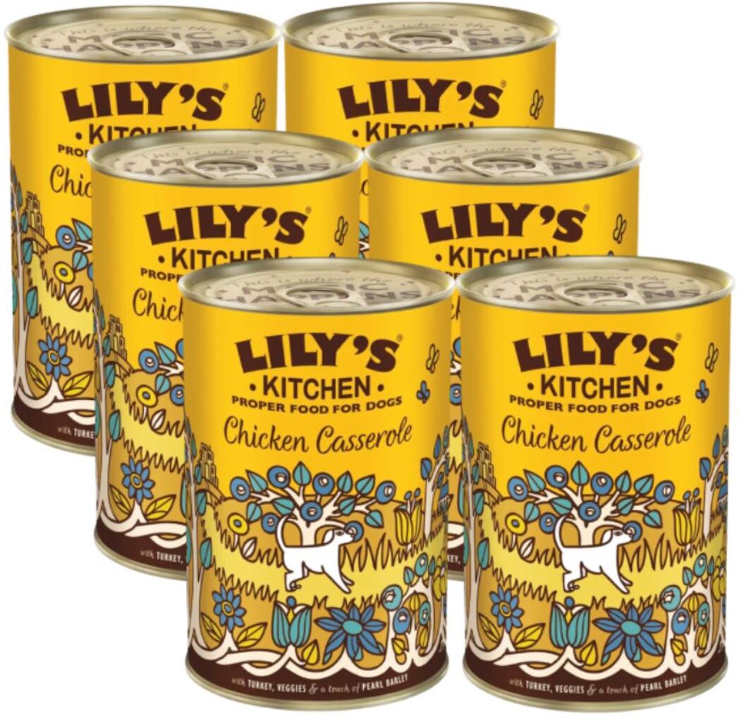 LILYS KITCHEN Kit Risparmio 6x400G Lily's Kitchen Recipe Dog POLLO TACCHINO
