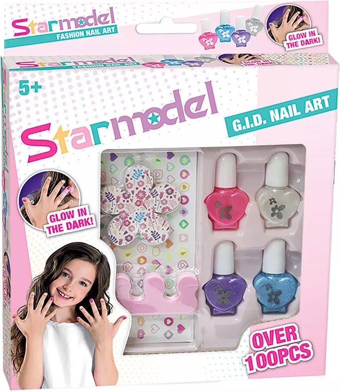 Five Stars - Starmodel Glow in th Dark Nail Art, Multicolor