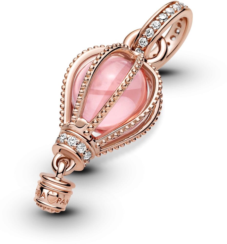 Charm Pandora Pendant Montgolfière Rose Scintillant Femme