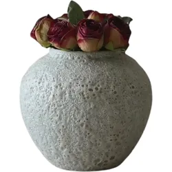 Botane Künstliche Blumen, Mini-Rosenstrauß, rot