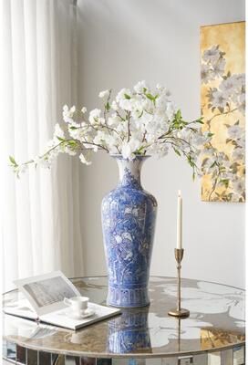 Kodotan sofa "D9.1x24.4"" Blue And White Porcelain Vase"