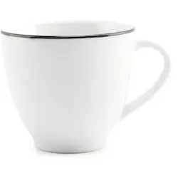 BONBISTRO Tasse 20cl Schwarzer Rand  Basic White - 6 Stück