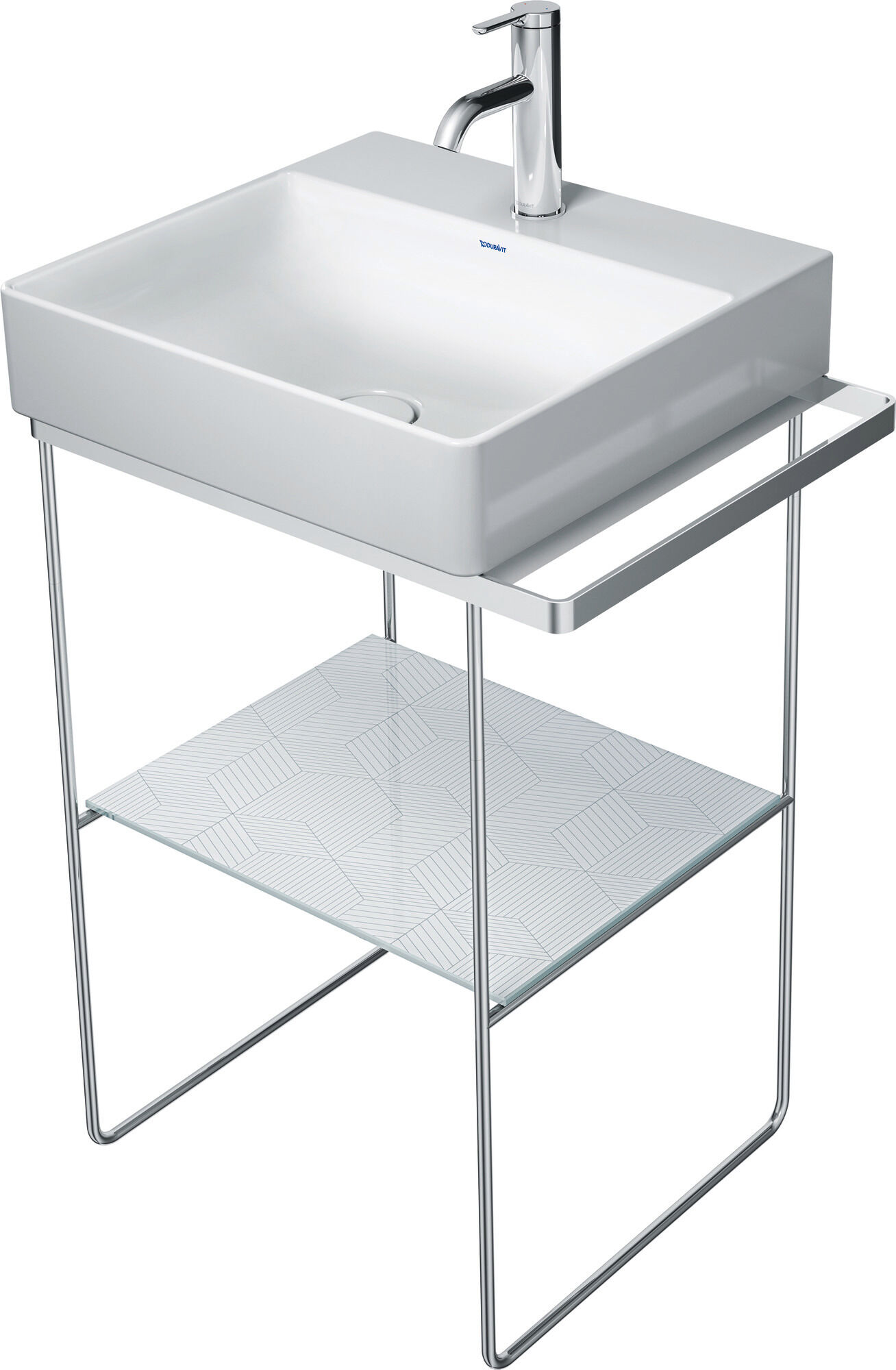 Duravit DuraSquare support métallique 0031151000 56,5x45,1cm, sur pied, chromé