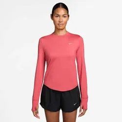 Nike Swift Sweatshirt Damen - sea coral/reflective silv - L
