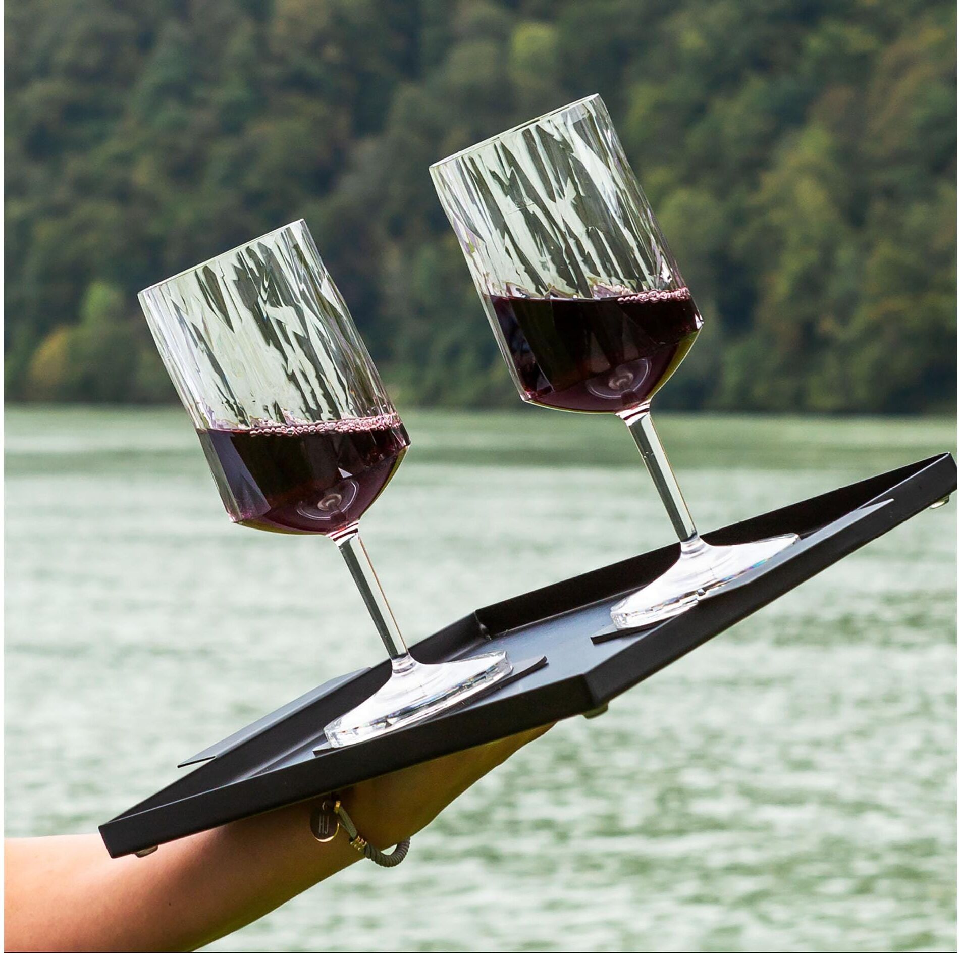 Weinglas "Hightech, 6er-Set 2 dl", transparent, SILWY MAGNETIC SYSTEM, Trinkgefässe, Kunststoff, Weinglas transparent Einheitsgröße