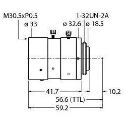 Turck C-Mount Objektiv LCF16LEVMP
