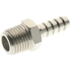 RS PRO, Schlauchanschluss + Schlauchverbinder, 8mm, 1/4Zoll BSPT Schlauchanschluss Messing, 100 bar (Schlauchanschluss)