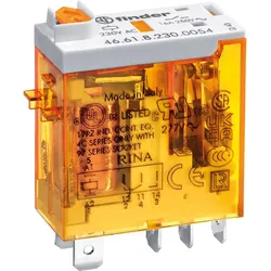 Finder Relais 16A 230VAC 1-Wechsler mit LED, Relais