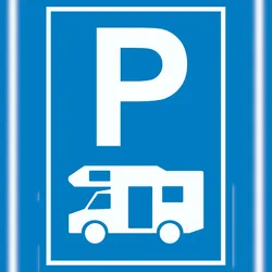 HB-Druck Wohnmobil Parkplatz Schild A0 (841x1189mm)
