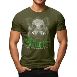 "Jäger - Adrenalin" T-Shirt Herren (Oliv)